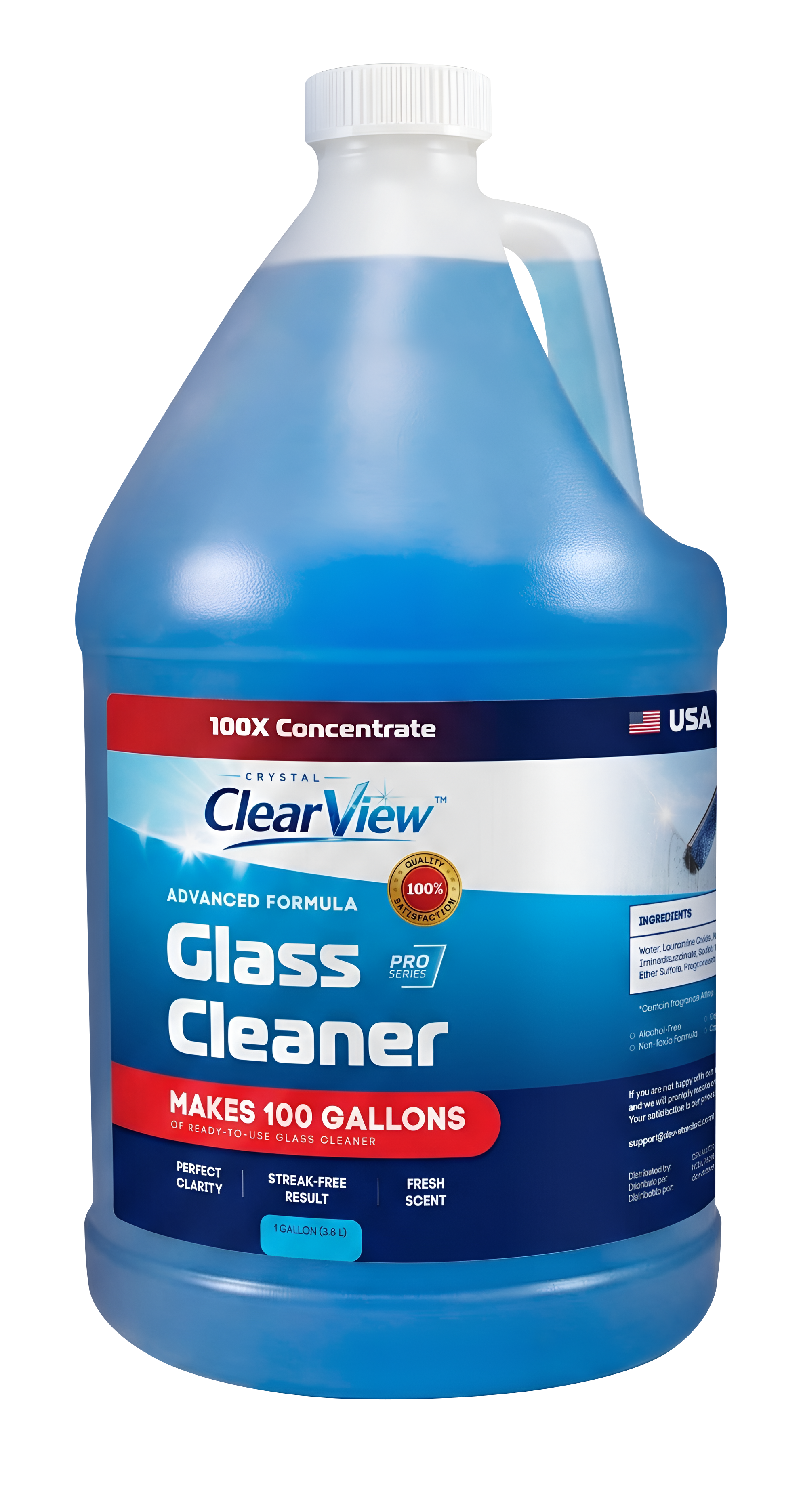 DSV Glass Cleaner Concentrate 128 oz