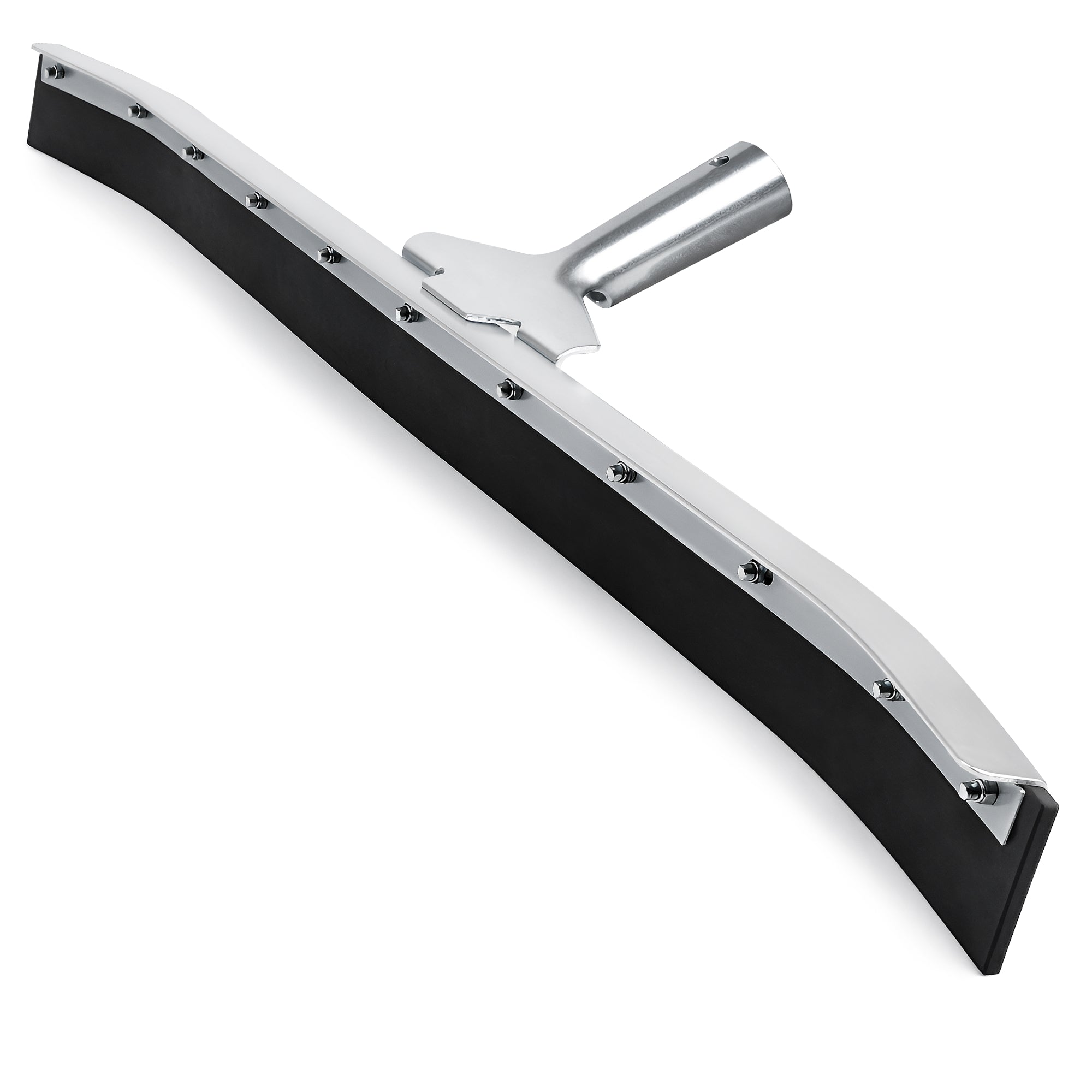 DSV Standard Curved Floor Squeegee 36’’, Rubber Blade Garage Squeegee, Taper Pole Connection - Handle Sold Separately for Tiles, Concrete and Asphalt