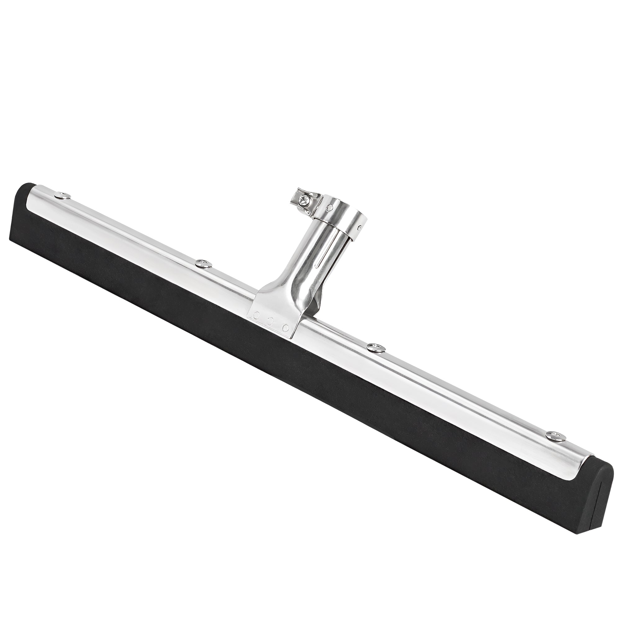 DSV Standard Uneven Surface Floor Squeegee 18’’, Double Foam Blade Garage Squeegee, Taper Pole Connection - Handle Sold Separately for Tiles, Concrete and Asphalt