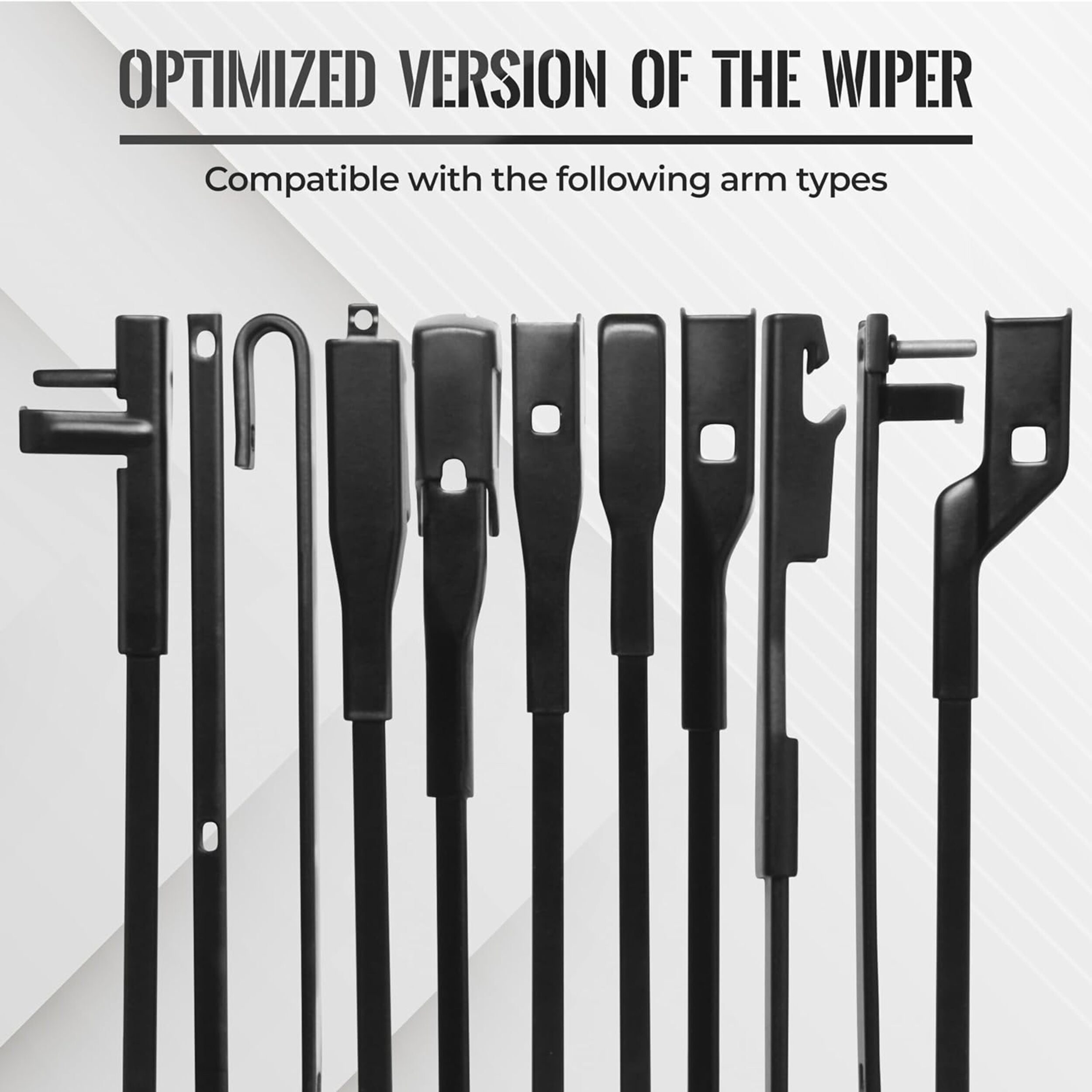 DSV Standard Windshield Wiper Blades , Automotive Replacement Windshield Wiper Blades for my Car, Water Repellency Wiper Blade, Windshield Wipers, Wiper Blades Adapters, Pack of 2