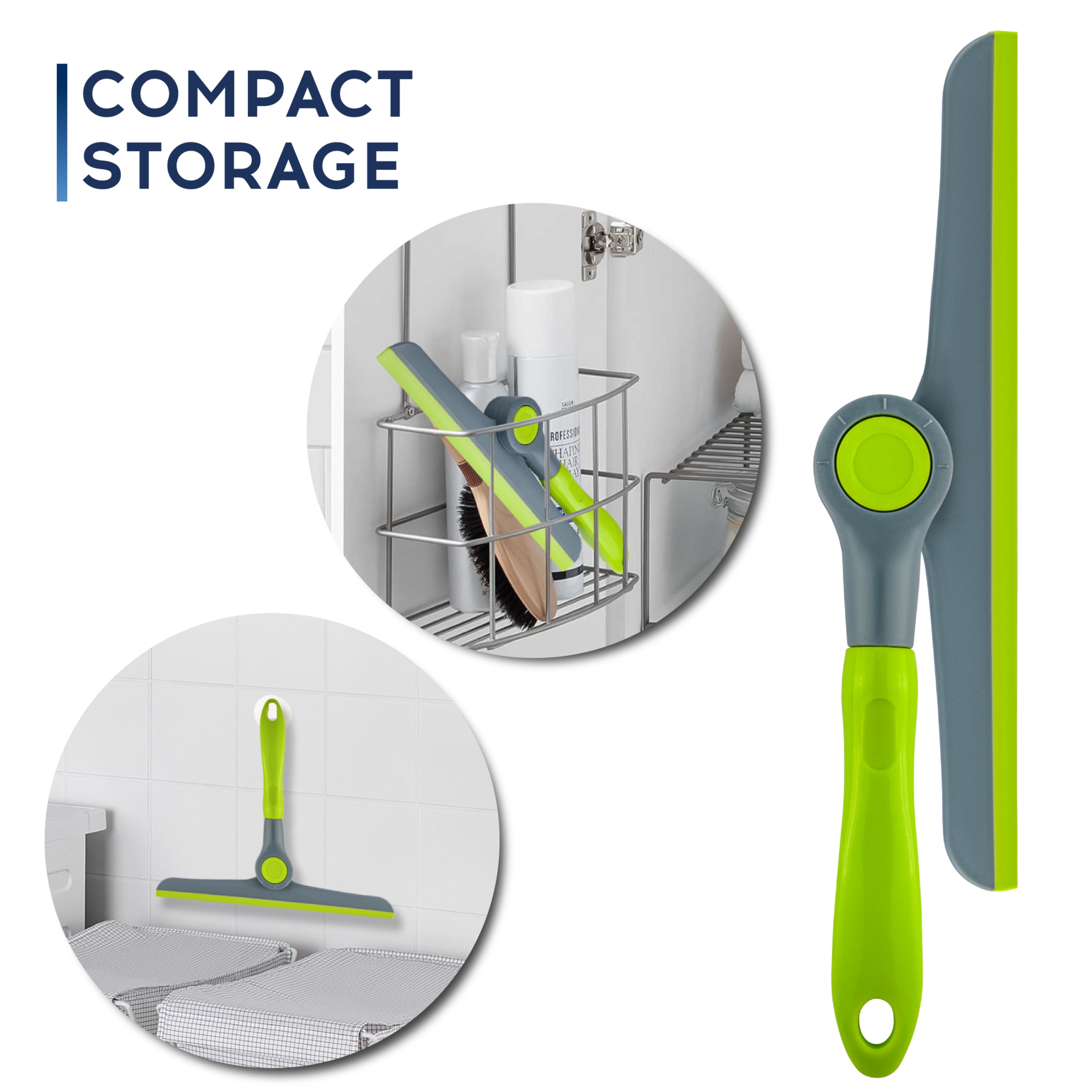 DSV Standard Shower Squeegee for Glass Doors, Squeegee for Window Cleaning, All Purpose Window Cleaner Tool | Mini Window Squeegee for Home | 10" Blade and 8.3" Handle