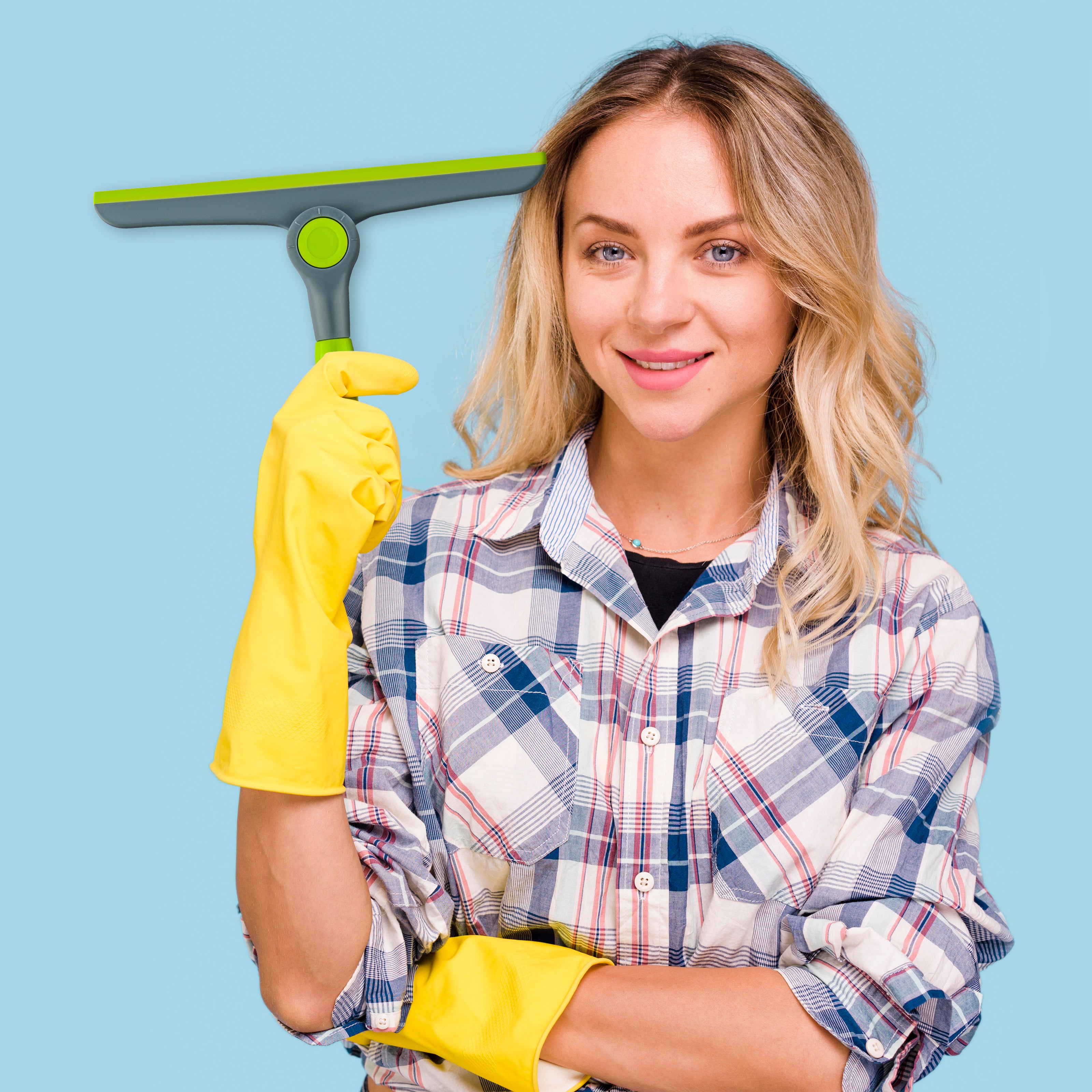 A new assistant in your home for cleaning windows - a small water squeegee!