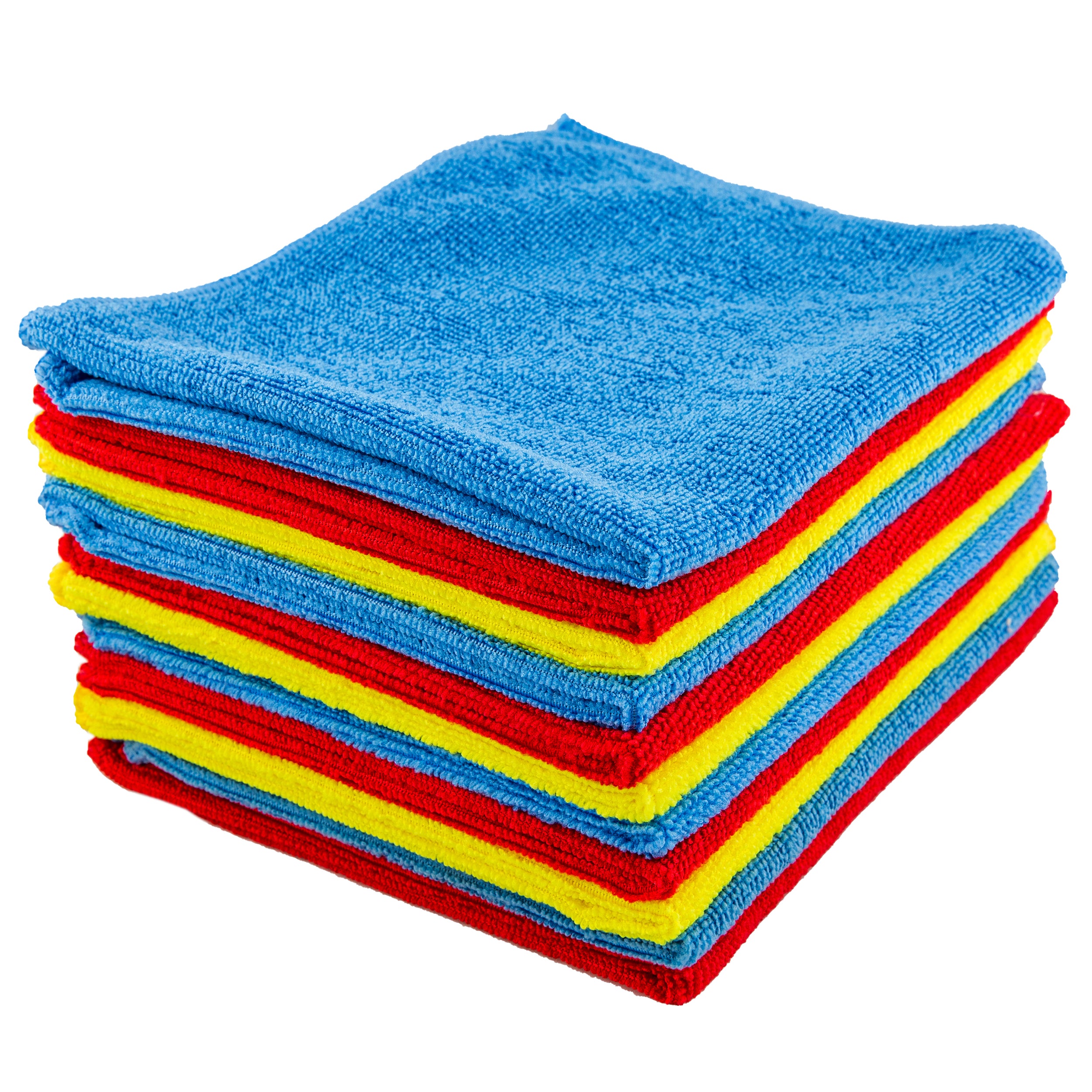 Pack of 12 Microfiber Cleaning Cloth, Size: 13.8" X 15.7"